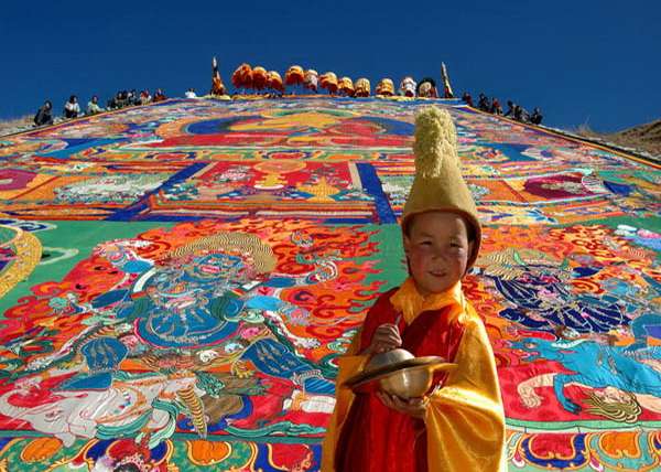 Shoton Festival with Namtso Lake