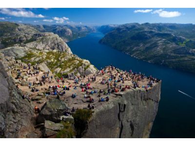 Glipmes of Natural Stavanger by Sea