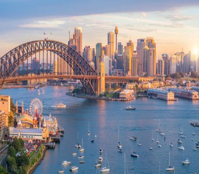 Sydney, capital of New South Wales and one of Australia's largest cities, is best known for its harbourfront Sydney Opera House, with a distinctive....